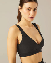 Load image into Gallery viewer, Beyond Yoga Spacedye Crossover Bra in Darkest Night SD8303