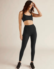 Load image into Gallery viewer, Beyond Yoga Heather Rib Criss Cross Bra In Black HR8224