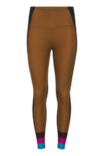 Load image into Gallery viewer, Lanston Venture Blocked Leggings Nutmeg