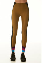 Load image into Gallery viewer, Lanston Venture Blocked Leggings Nutmeg