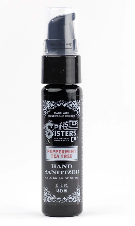 Spinster Sisters Peppermint Tea Tree Hand Sanitizer - Travel Size 1 oz.