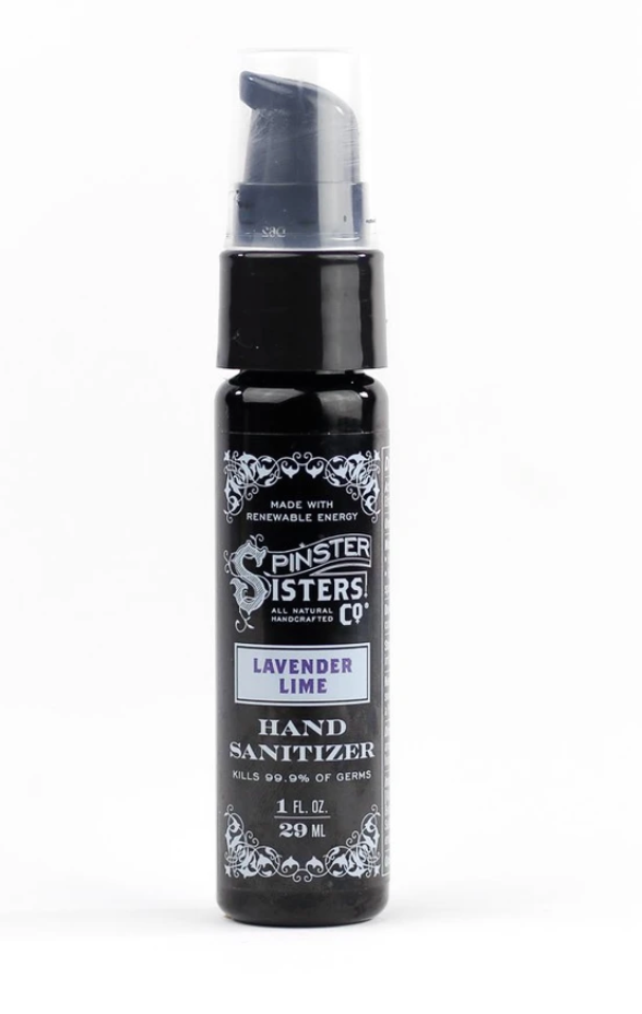 Spinster Sisters Lavender Lime Hand Sanitizer - Travel Size 1 oz.