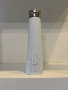 Kondition White Metal Water Bottle